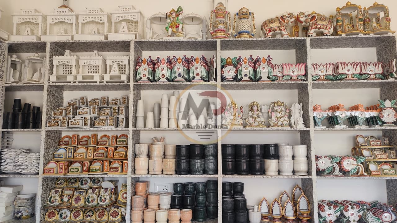 Marble Handicraft Items Online - Best Handmade Sculptures & Decor for Home & Temple