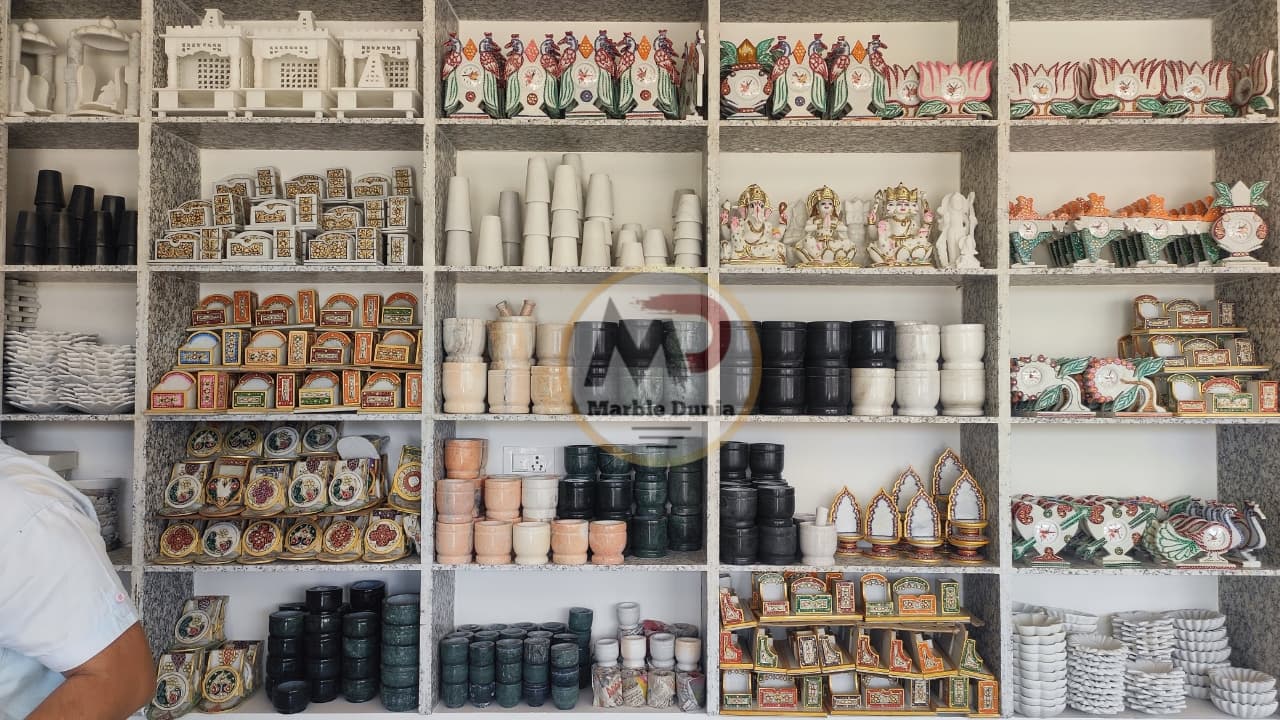 Marble Handicraft Items Online - Best Handmade Sculptures & Decor for Home & Temple