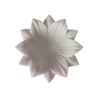 White Marble Lotus Bow