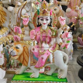 Durga marble idol